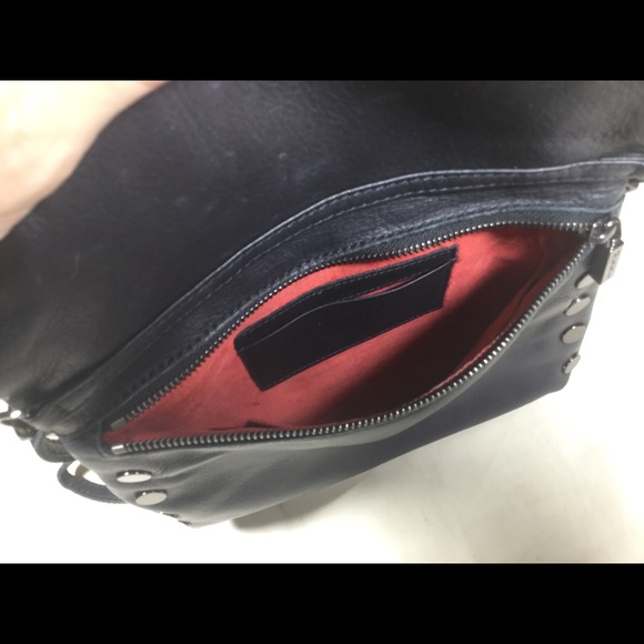 Hammett Navy Blue Leather VIP Crossbody - Picture 7 of 11